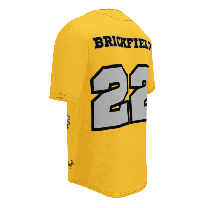 Brickfield Baseball Jersey(Gold)