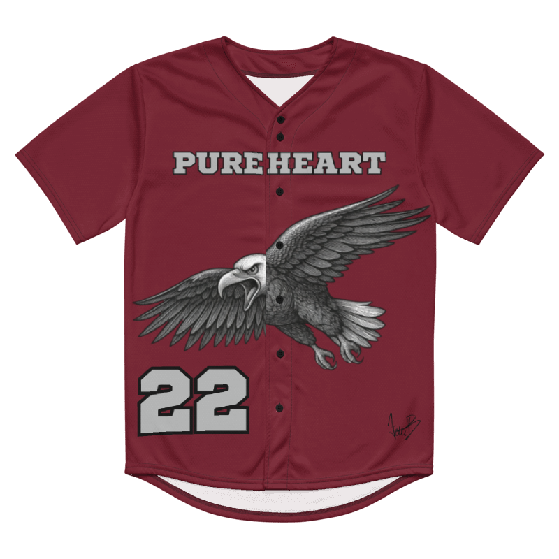 Brickfield Baseball Jersey(Burgundy)